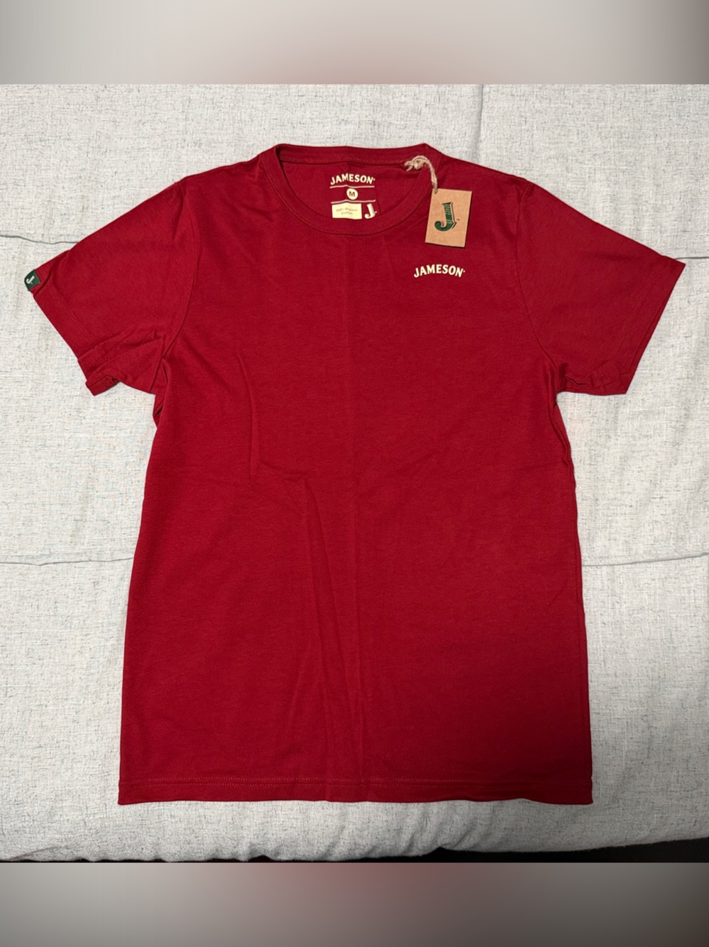 Jameson Men's Short Sleeve Crewneck T-Shirt in Deep Red